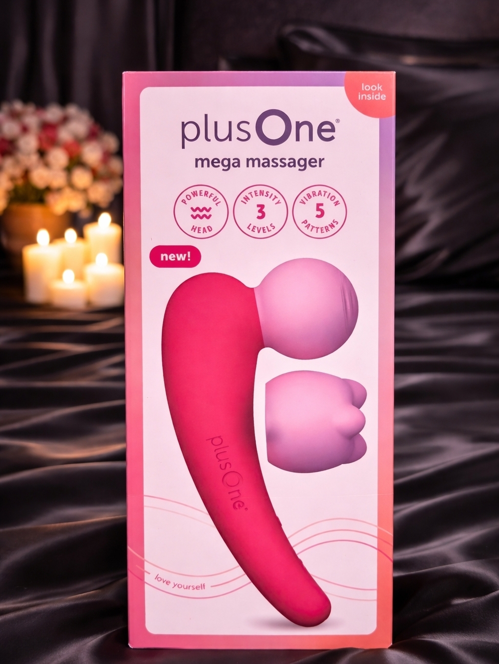 PlusOne Mega Personal Massager | Waterproof 💗 5 Patterns 3 Speeds Self-Care